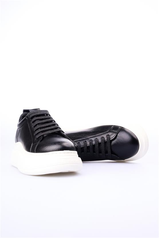 Oflaz 1224 Y400 Metalik Siyah Kadın Casual Ayakkabı