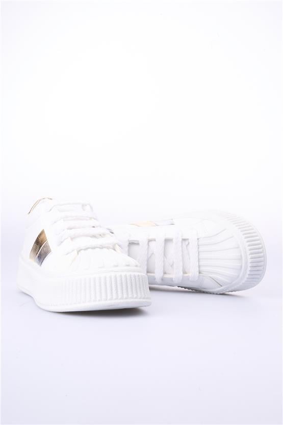 Oflaz 1259 Y102 Beyaz Cilt Kadın Casual Ayakkabı