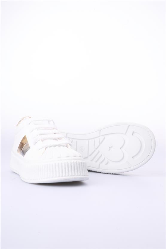 Oflaz 1259 Y102 Beyaz Cilt Kadın Casual Ayakkabı