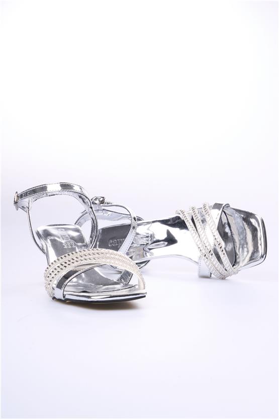 Oflaz 1284 Y055 Ayna Gümüş Kadın Klasik Ayakkabı