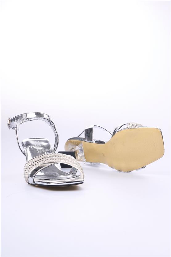 Oflaz 1284 Y055 Ayna Gümüş Kadın Klasik Ayakkabı