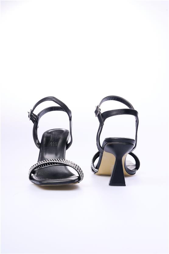 Oflaz 1284 Y057 Siyah Cilt Kadın Klasik Ayakkabı