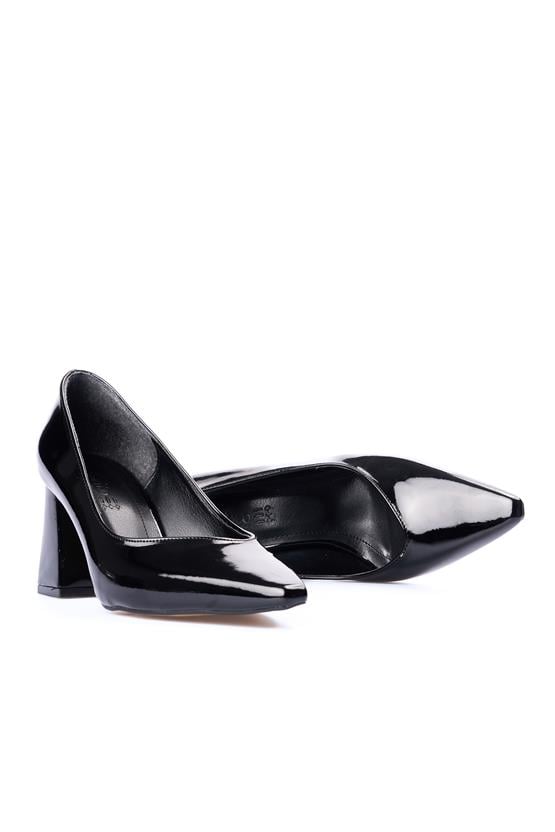 Oflaz 1296K 15 Siyah Rugan Kadın Klasik Ayakkabı