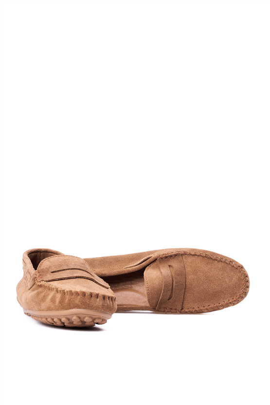 Oflaz 1329Y 101 Dessert Kahve Bayan Derı Loafer Ayakkabı