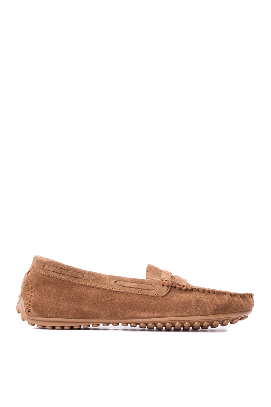 Oflaz 1329Y 101 Dessert Kahve Bayan Derı Loafer Ayakkabı