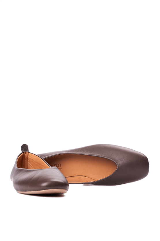 Oflaz 1333Y 2480 Kahve Bayan Derı Babet Ayakkabı