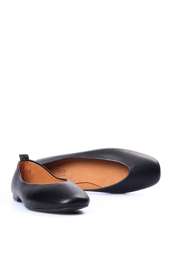 Oflaz 1333Y 2480 Sıyah Bayan Derı Babet Ayakkabı