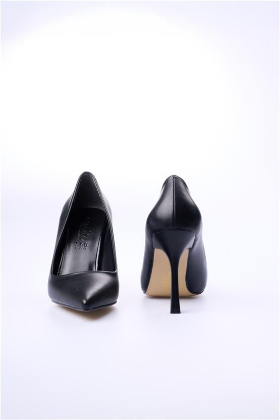 Oflaz 388 Y484 Siyah Cilt Kadın Klasik Ayakkabı