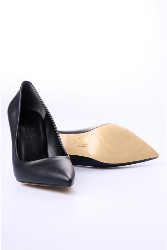 Oflaz 388 Y484 Siyah Cilt Kadın Klasik Ayakkabı