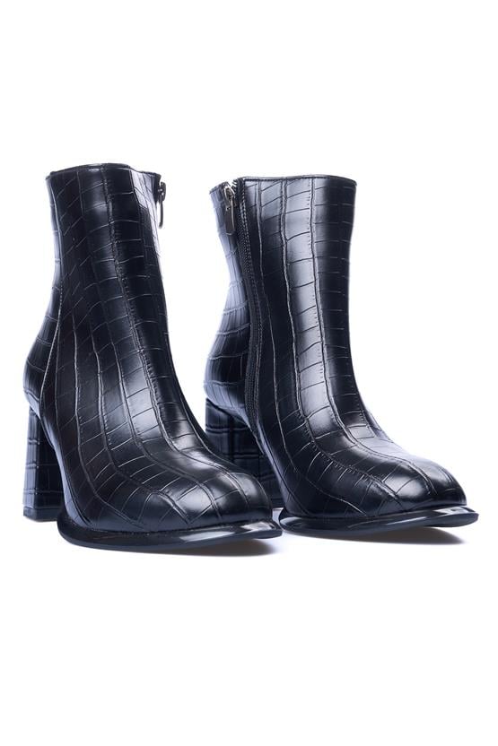 Oflaz 811K 501 Siyah Kroko Kadın Bot