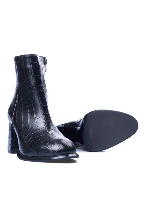 Oflaz 811K 501 Siyah Kroko Kadın Bot