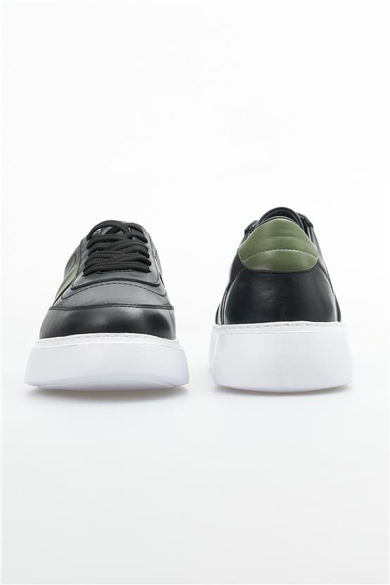 Ovatto 110 Siyah Erkek Deri Eva Taban Casual Ayakkabı