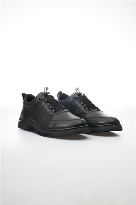 Ovatto 5005 Siyah Erkek Deri Ayakkabı