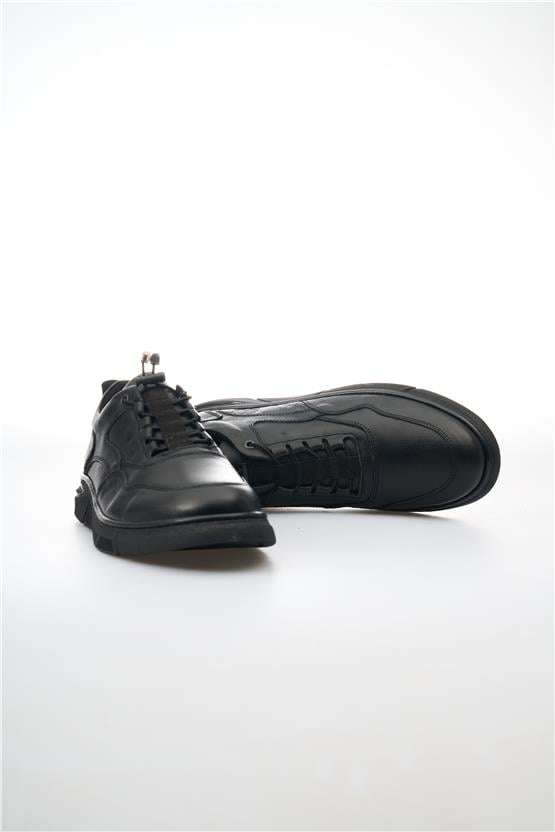 Ovatto 5005 Siyah Erkek Deri Ayakkabı