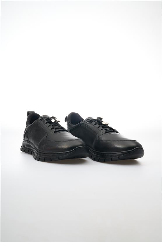 Ovatto 7016 Siyah Erkek Deri Ayakkabı