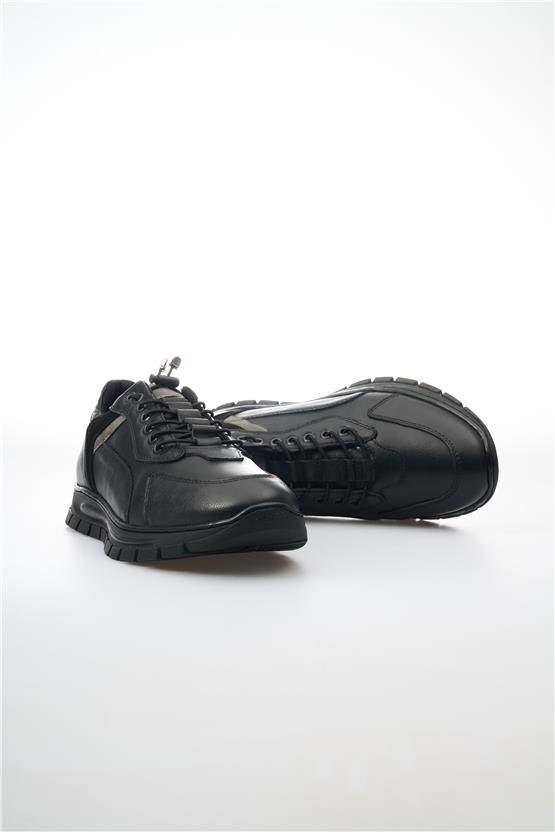 Ovatto 7018 Siyah Erkek Deri Ayakkabı