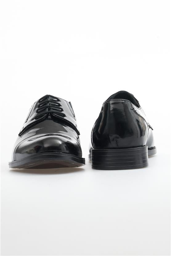 Özbağcı 1610483-3- Siyah Rugan Erkek Klasik Ayakkabı