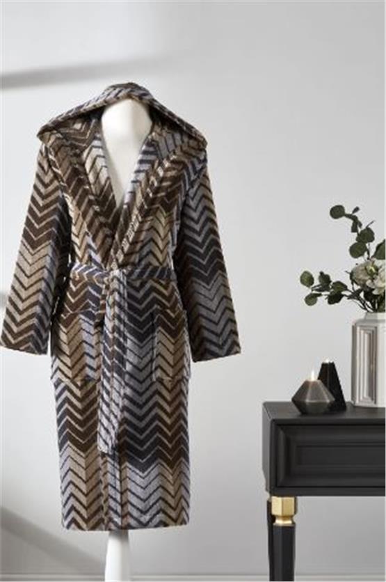 Özdilek Hawai Eclectic Kapşonlu Bornoz S/M Kahve