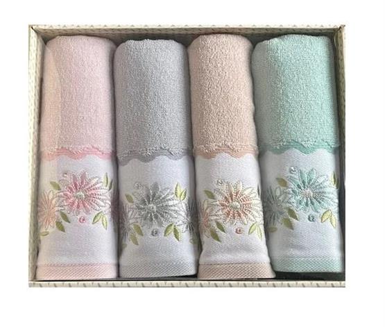 Özdilek Salvia 4 Lü Kutulu Havlu Nak-4 50X85 Renkli