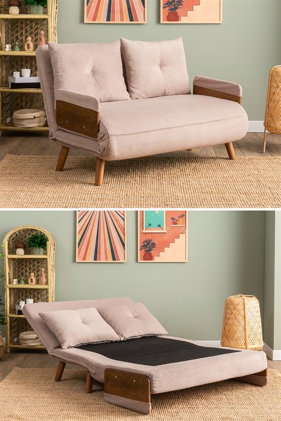 Pafu Cosmo İkili Katlanır Yataklı Koltuk Bohem Vizon