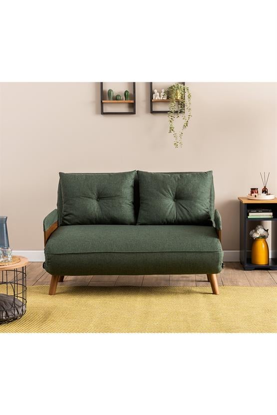 Pafu Cosmo İkili Katlanır Yataklı Koltuk Keten Haki