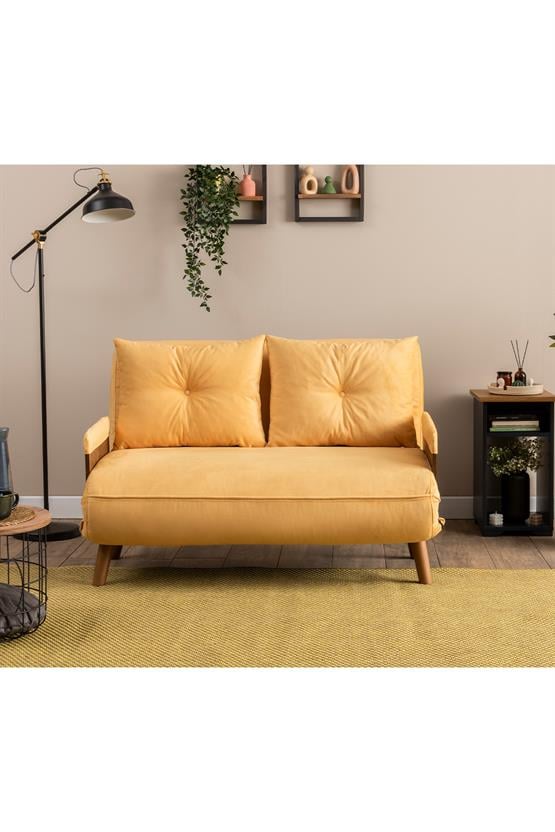 Pafu Cosmo İkili Katlanır Yataklı Koltuk Soho Hardal