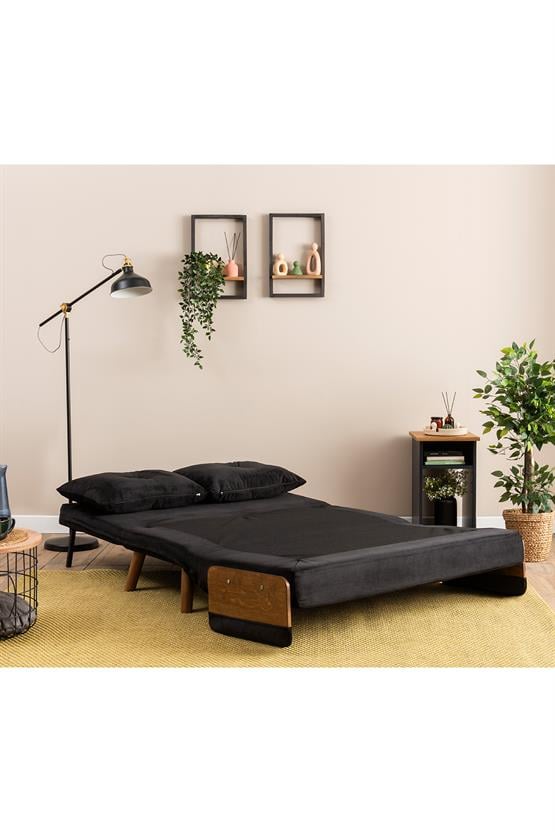 Pafu Cosmo İkili Katlanır Yataklı Koltuk Soho Siyah