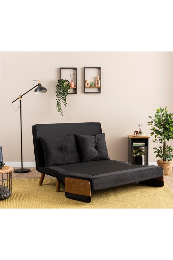 Pafu Cosmo İkili Katlanır Yataklı Koltuk Soho Siyah