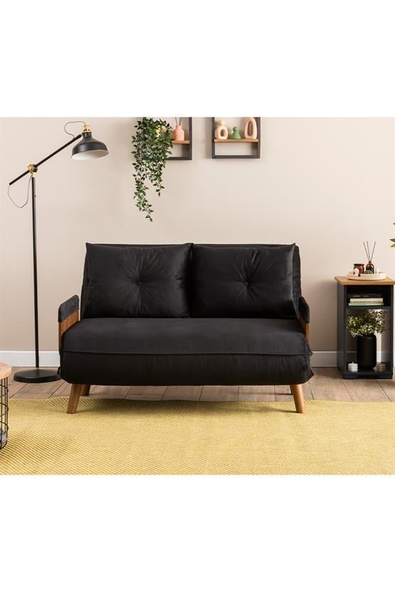 Pafu Cosmo İkili Katlanır Yataklı Koltuk Soho Siyah