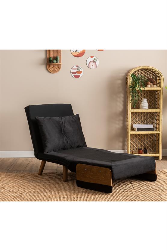 Pafu Cosmo Tekli Katlanır Yataklı Koltuk Soho Siyah