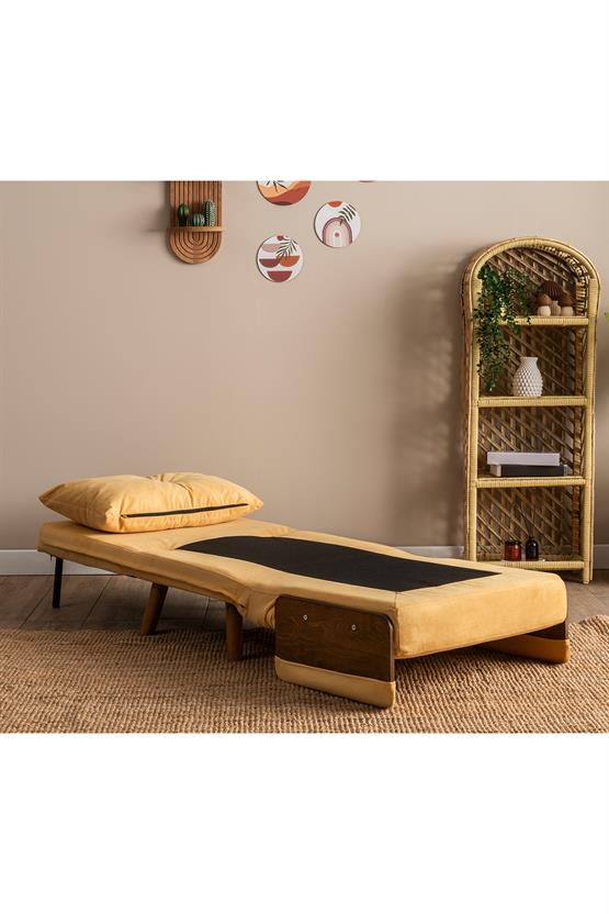 Pafu Cosmo Tekli Katlanır Yataklı Koltuk Soho Hardal