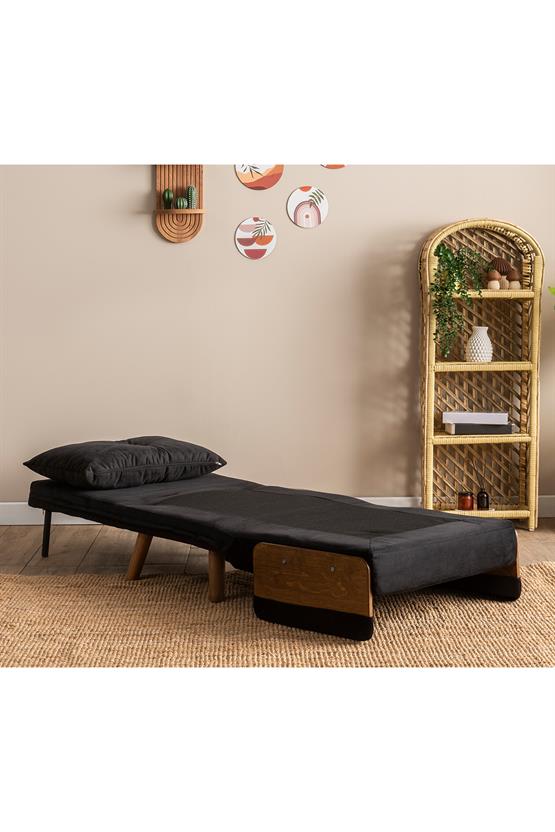 Pafu Cosmo Tekli Katlanır Yataklı Koltuk Soho Siyah