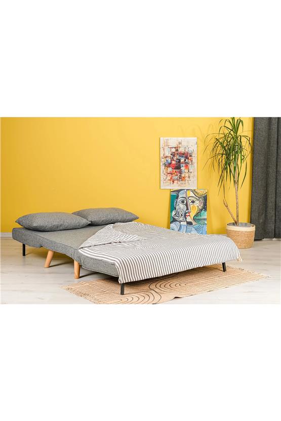 Pafu Folde 120 İkili Yataklı Katlanır Koltuk - Gri