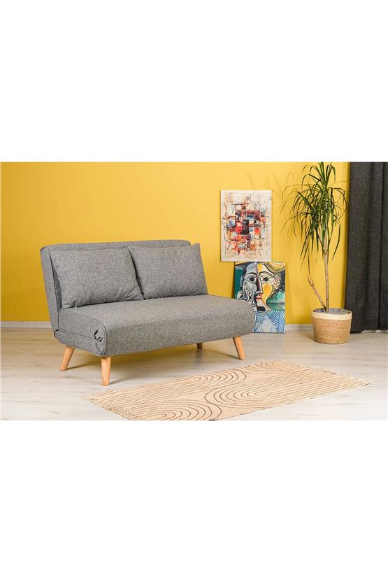 Pafu Folde 120 İkili Yataklı Katlanır Koltuk - Gri