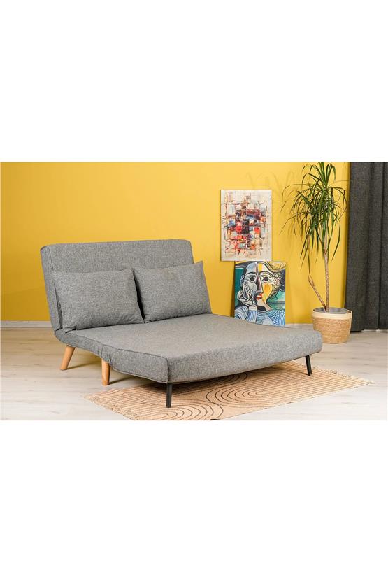 Pafu Folde 120 İkili Yataklı Katlanır Koltuk - Gri