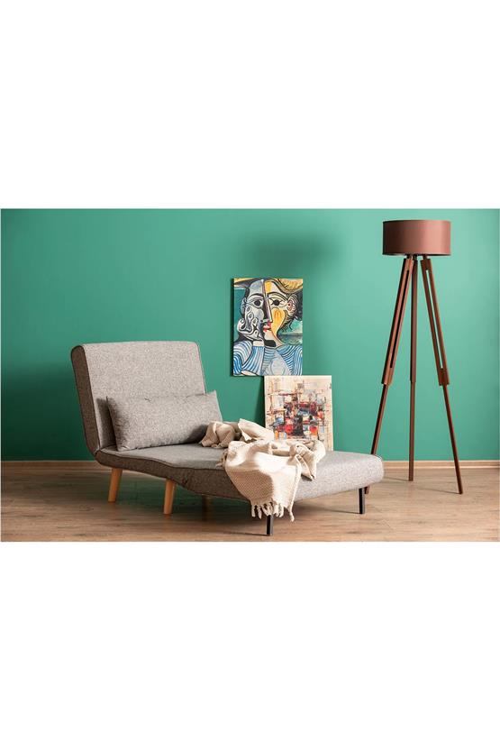 Pafu Folde 80 Tekli Yataklı Katlanır Koltuk Gri Keten