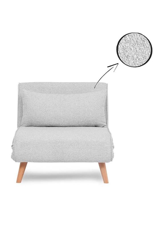 Pafu Folde 80 Tekli Yataklı Katlanır Koltuk Teddy Gri