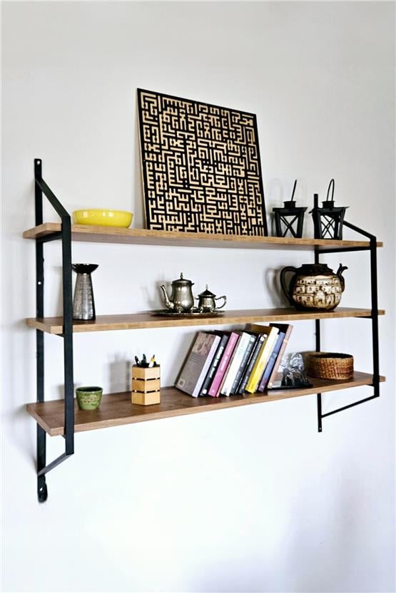 Pafu Herk Duvar Rafı Kitaplık