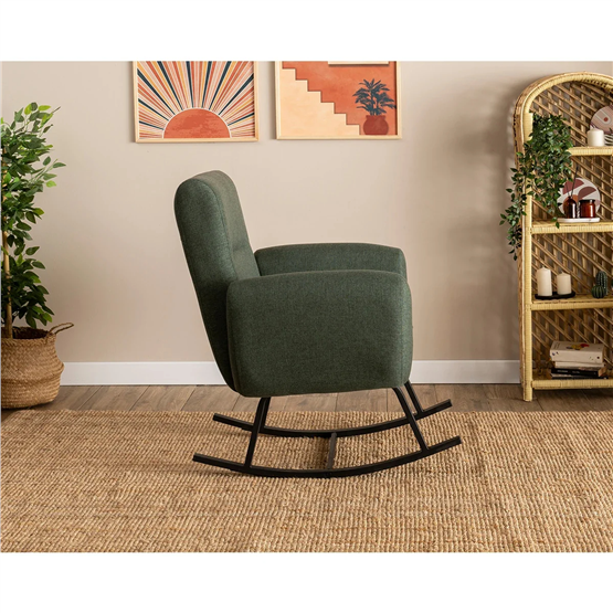 Pafu Kono Sırt Kademeli Sallanan Sandalye - Keten Haki