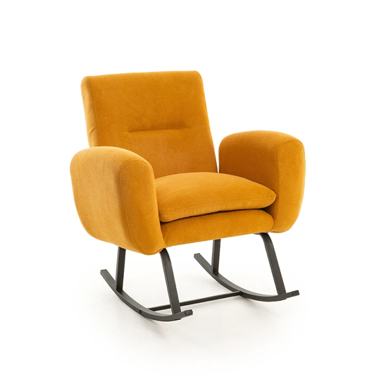 Pafu Kono Sırt Kademeli Sallanan Sandalye - Bohem Hardal