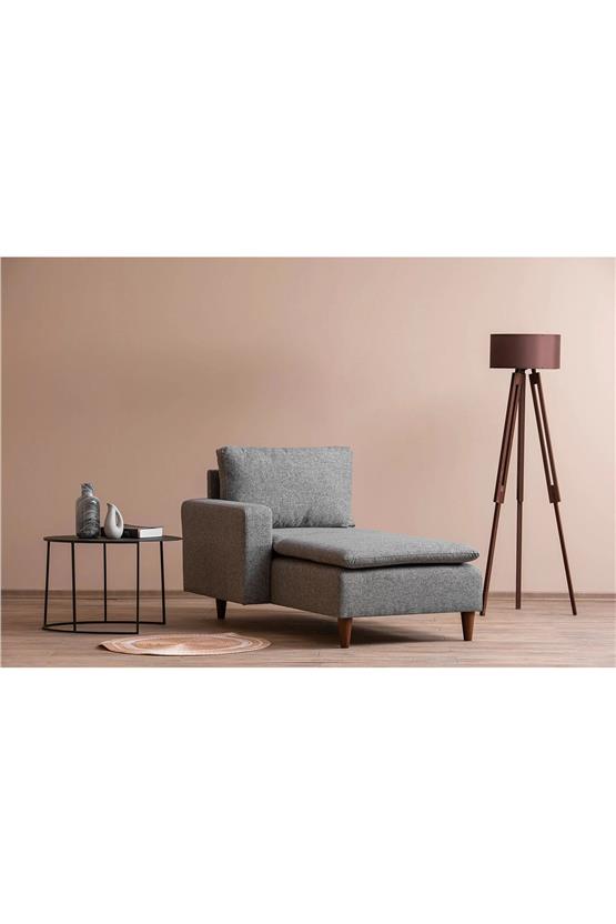 Pafu Lungo Modüler Daybed - Gri Keten