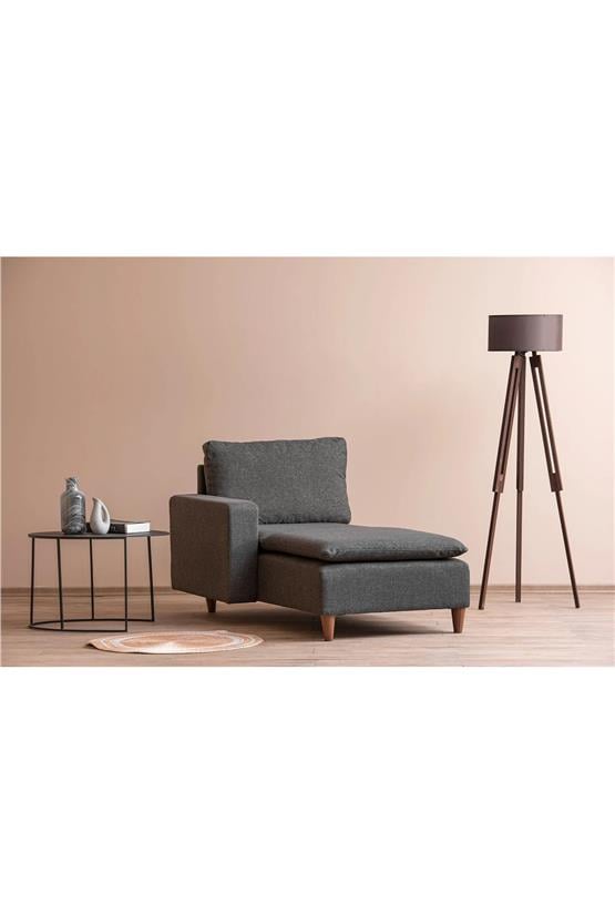 Pafu Lungo Modüler Daybed -Koyu Gri Keten