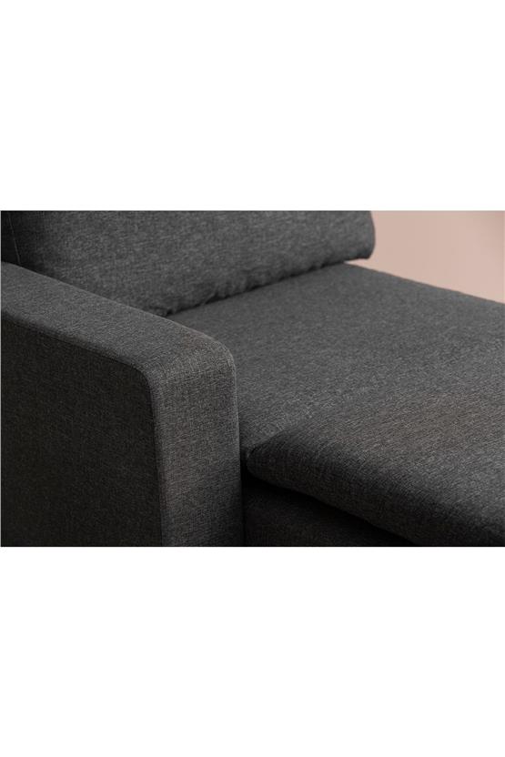 Pafu Lungo Modüler Daybed -Koyu Gri Keten