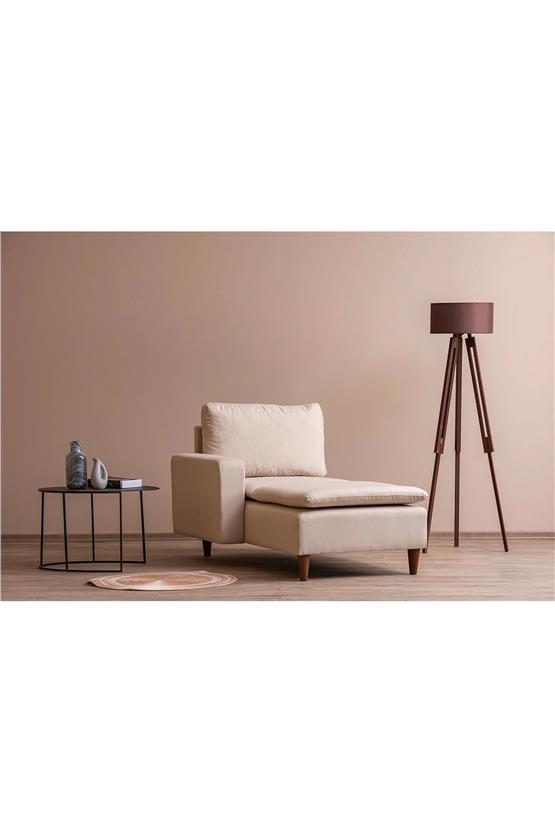 Pafu Lungo Modüler Daybed - Krem Keten