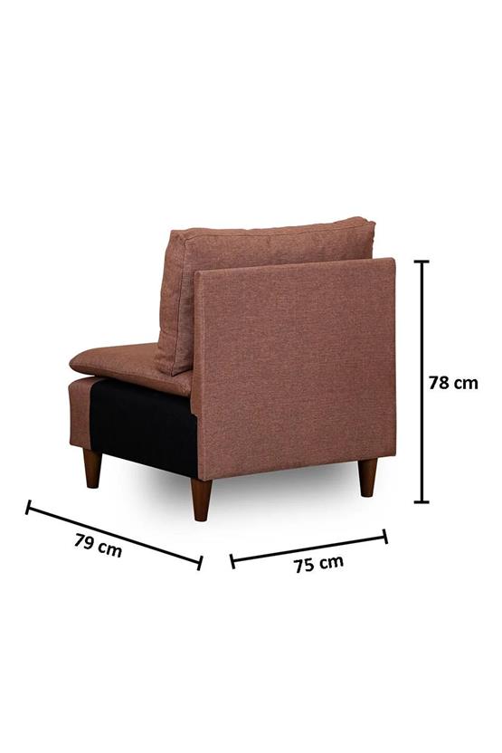 Pafu Lungo Tekli Kolsuz Modül - Açık Kahve Keten