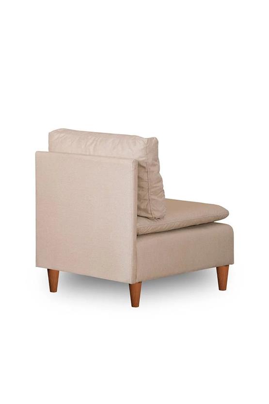 Pafu Lungo Tekli Kolsuz Modül - Krem Keten