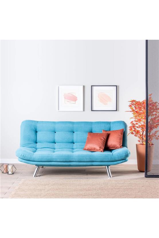 Pafu Misa Üçlü Koltuk Turkuaz