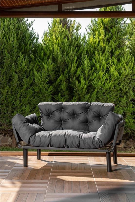 Pafu Nitta İkili Su Geçirmez Yataklı Bahçe Koltuğu