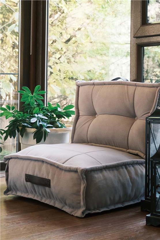 Pafu Ola Yer Minderi Gri