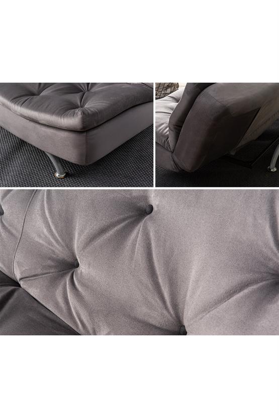 Pafu Rivo Üçlü Yataklı Koltuk Soho Gri